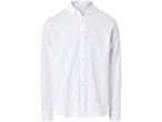 Camicia bianca a maniche lunghe con bottoni.