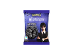 Helovino trečiadienio pieniškas šokoladas su Wednesday Addams ir varno formos šokoladais.