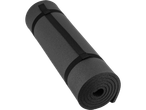 Colchonete de ioga ou fitness enrolado com tiras.