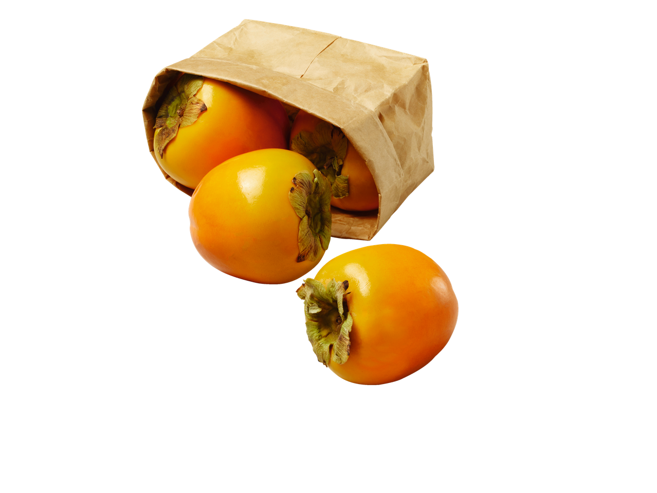 Curmale crocante într-o pungă de hârtie maro.