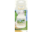 Yankee Candle Car Jar luchtverfrisser Clean Cotton, toont wasgoed drogend in de zon.