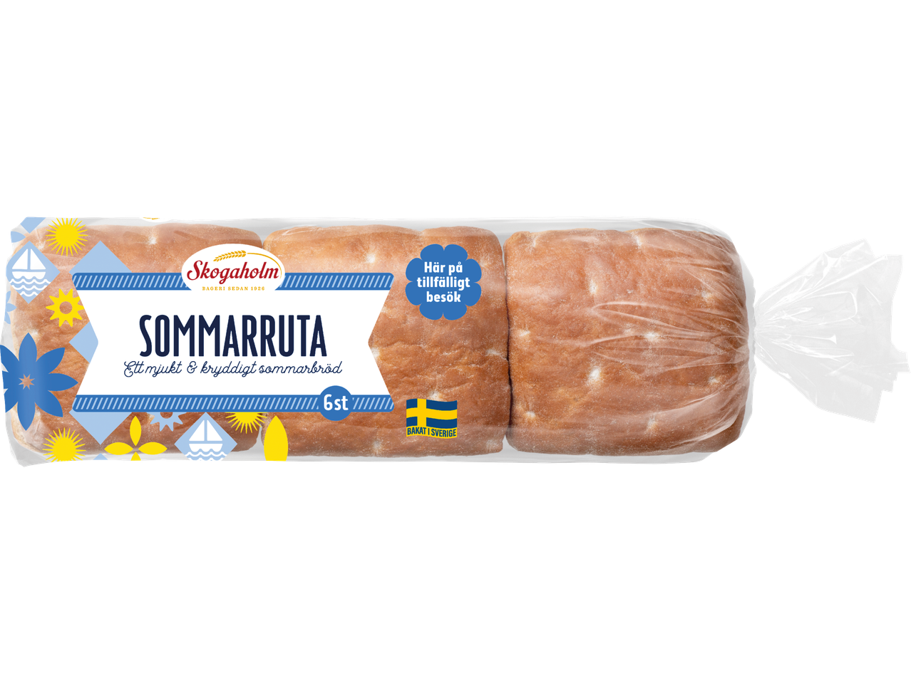 Sex Skogaholm Sommarruta-bullar, sommarthema.