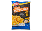 Harvest Basket krukkelfriet: 1kg bevroren, krokante frieten met zonnebloemolie.