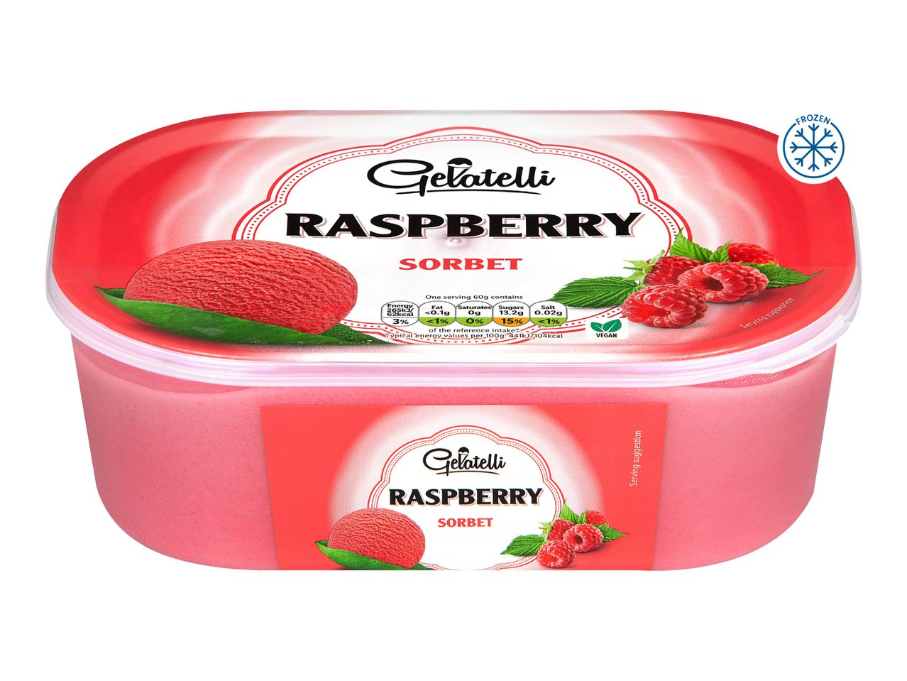 Gelatelli Raspberry Sorbet Tub
