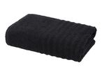 Folded black towel