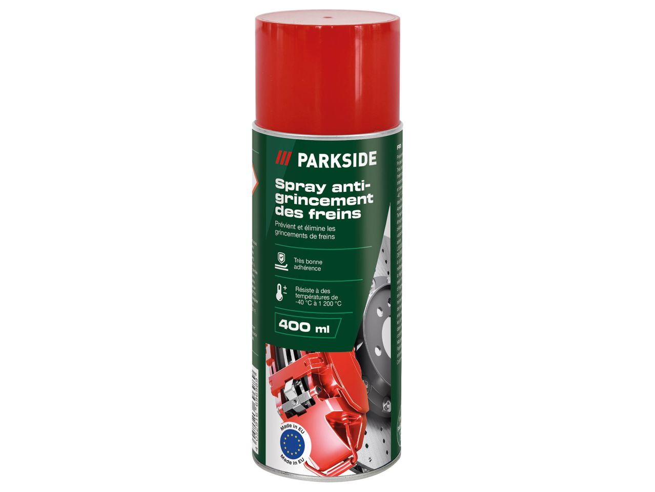 Bombe aérosol Parkside de spray anti-grincement pour freins de 400 ml.