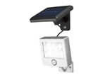 Solar-powered LED wall light with motion sensor and separate solar panel