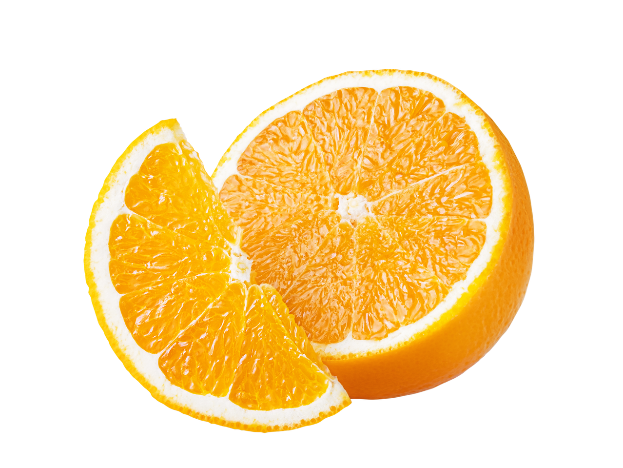 Apelsino skiltelės, sultingos ir ryškiai oranžinės spalvos.