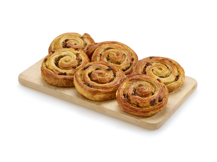 Ronde rozijnenkoek