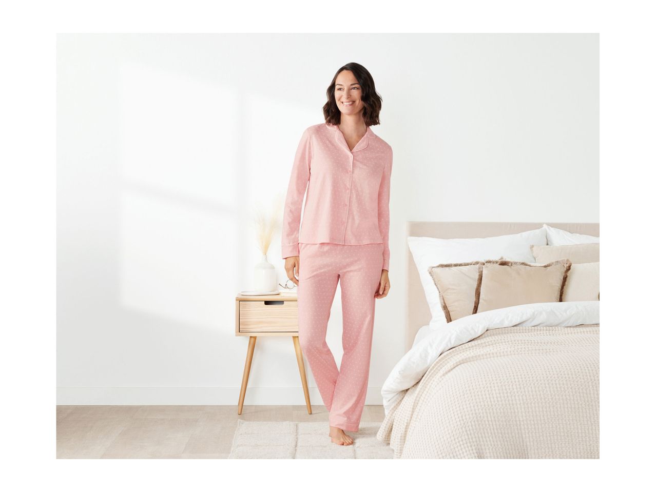 Go to full screen view: Esmara Ladies' Pyjamas - Pink - Image 5