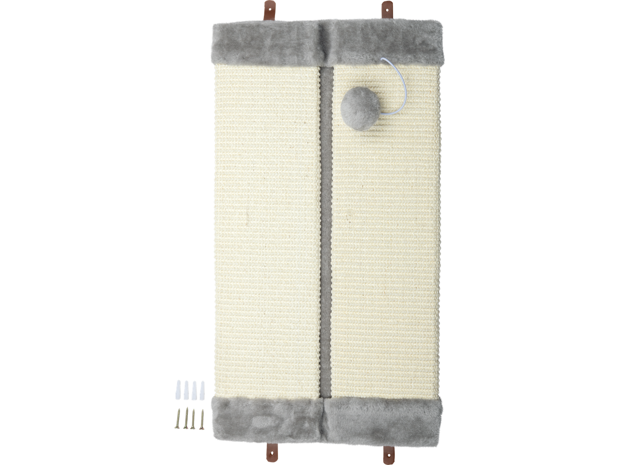 Zoofari® Katės draskyklė su žaidimų kamuoliuku ir tvirtinimo priedais.