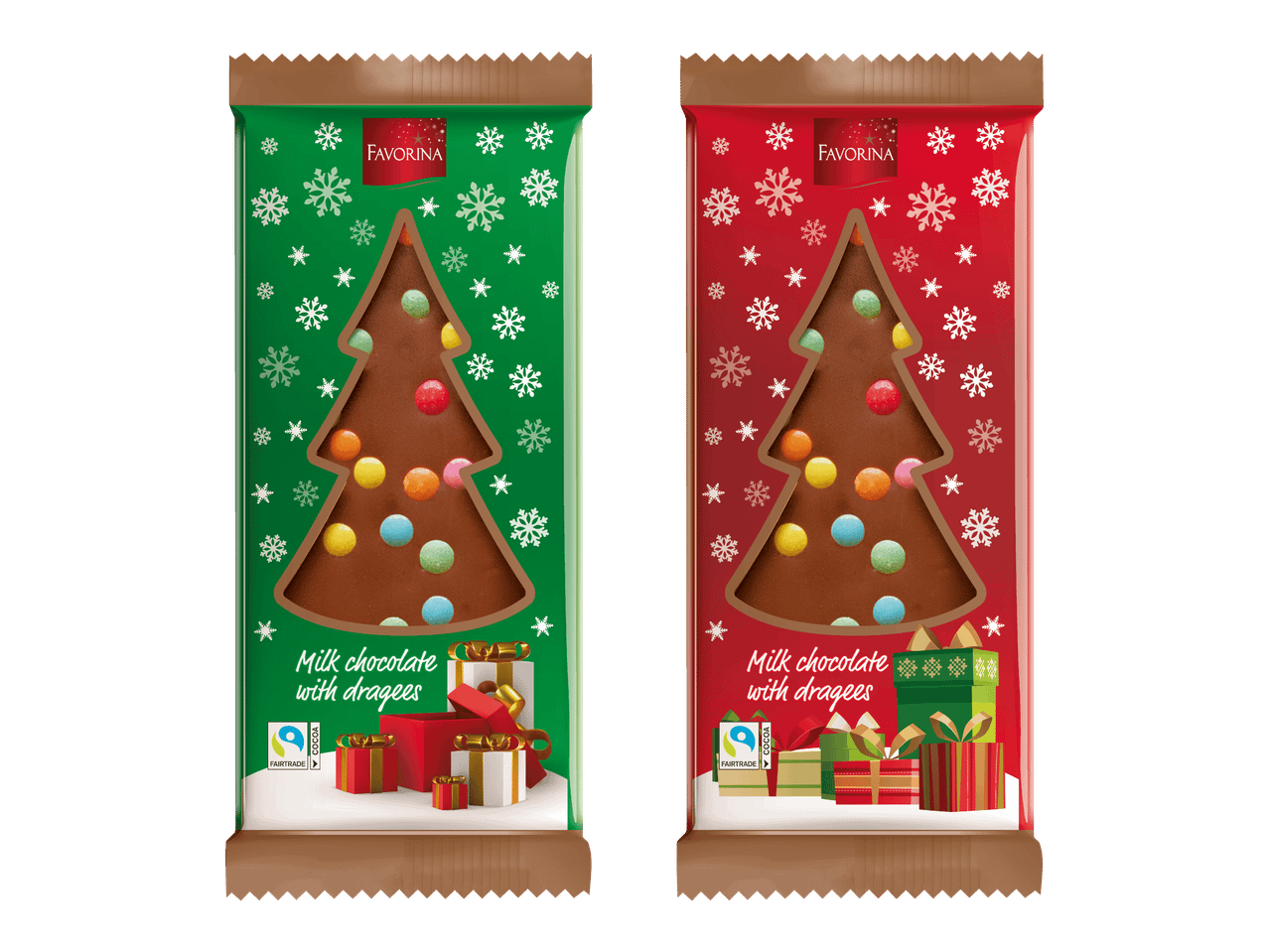 Talvinen suklaa rakeilla