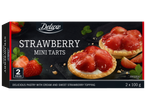 Mini tarte cu căpșuni Deluxe: congelate, 2 bucăți.