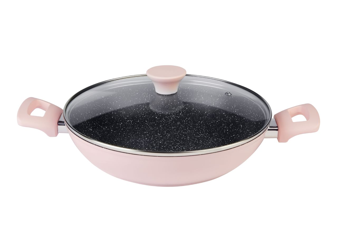 Silvercrest 28cm Cast Aluminium Serving Pan - Pink