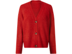 Esmara Ladies' Chunky Knit Cardigan in red with buttons