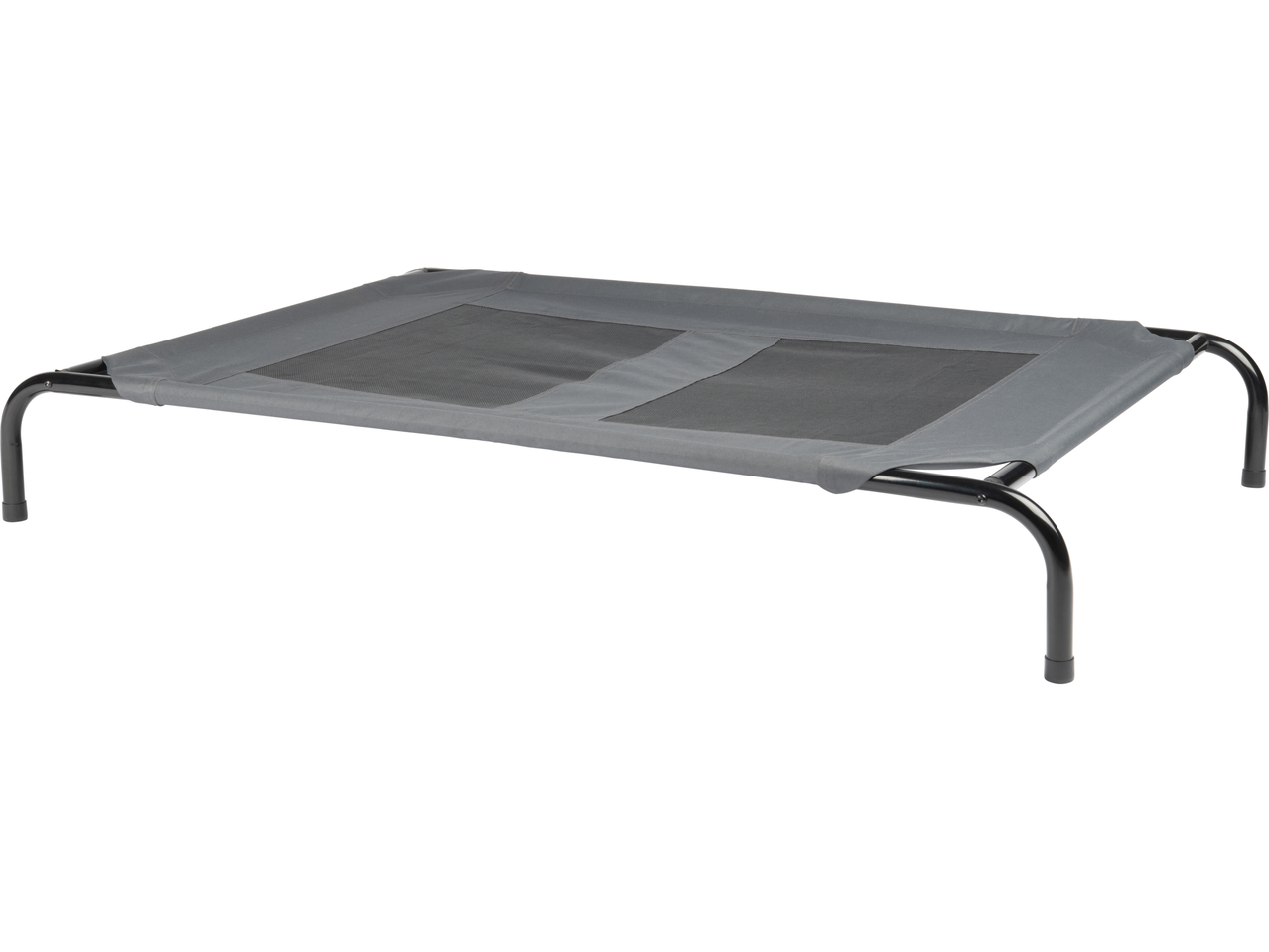 Guļvieta mājdzīvniekiem zoofari®: cama cinza para animais de estimação com estrutura preta