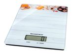 SilverCrest kitchen scale with a baking-themed design on a white background.