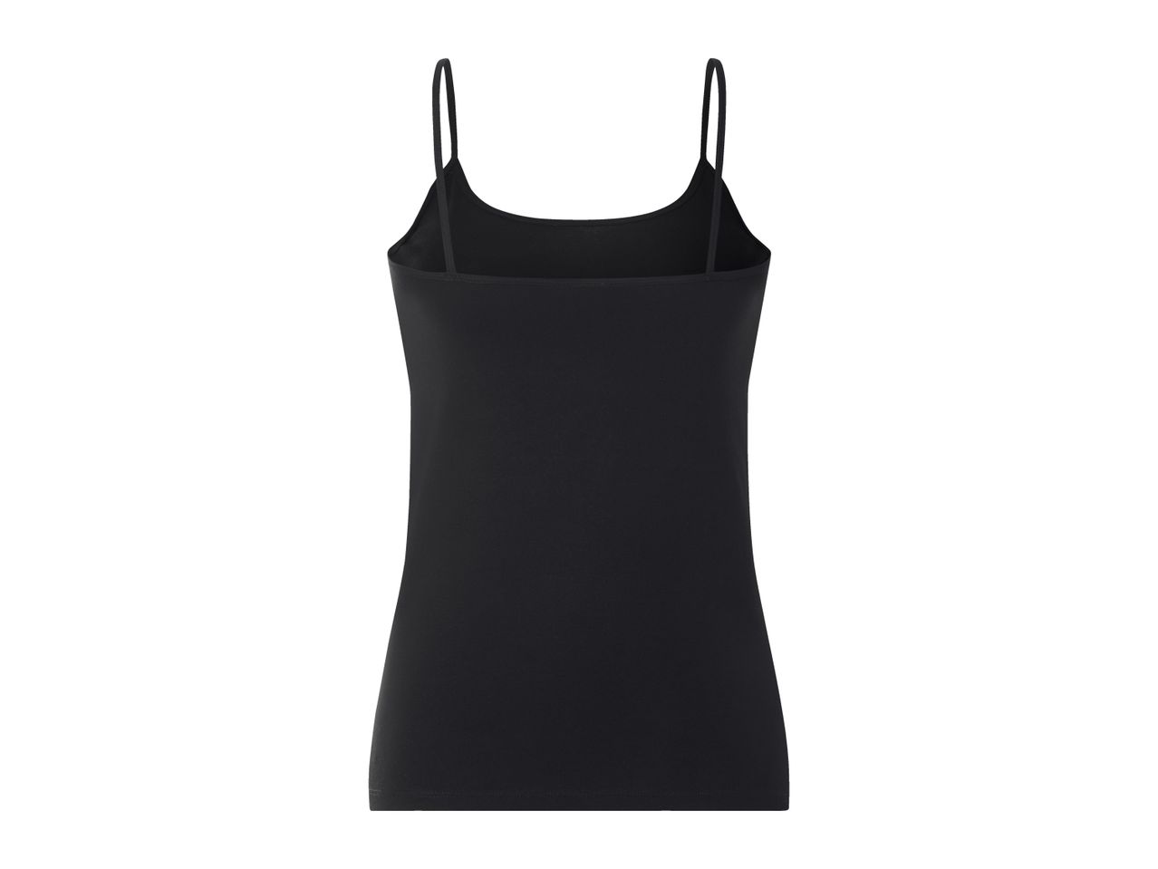 Women's black spaghetti strap camisole top