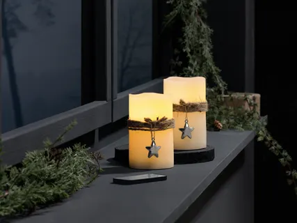 Viaszgyertya LED-fénnyel