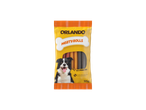 Orlando Meaty Rolls with Poultry dog treats, 135g, free from artificial colours, flavours, and preservatives.