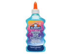 Elmer's blauwe glitterlijm van 177 ml voor creatieve projecten.