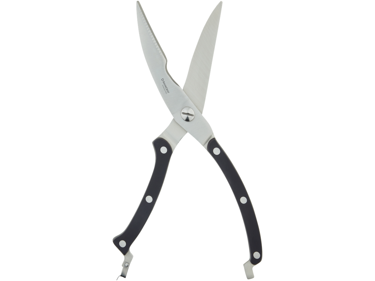 Kuhinjske škarje Silvercrest iz nerjavečega jekla.