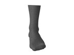 Single dark grey sock on a white background