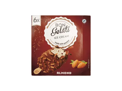 Înghețată pe băț cu migdale