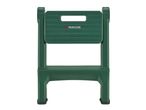 A green two-step stool with the Parkside logo on the top step.