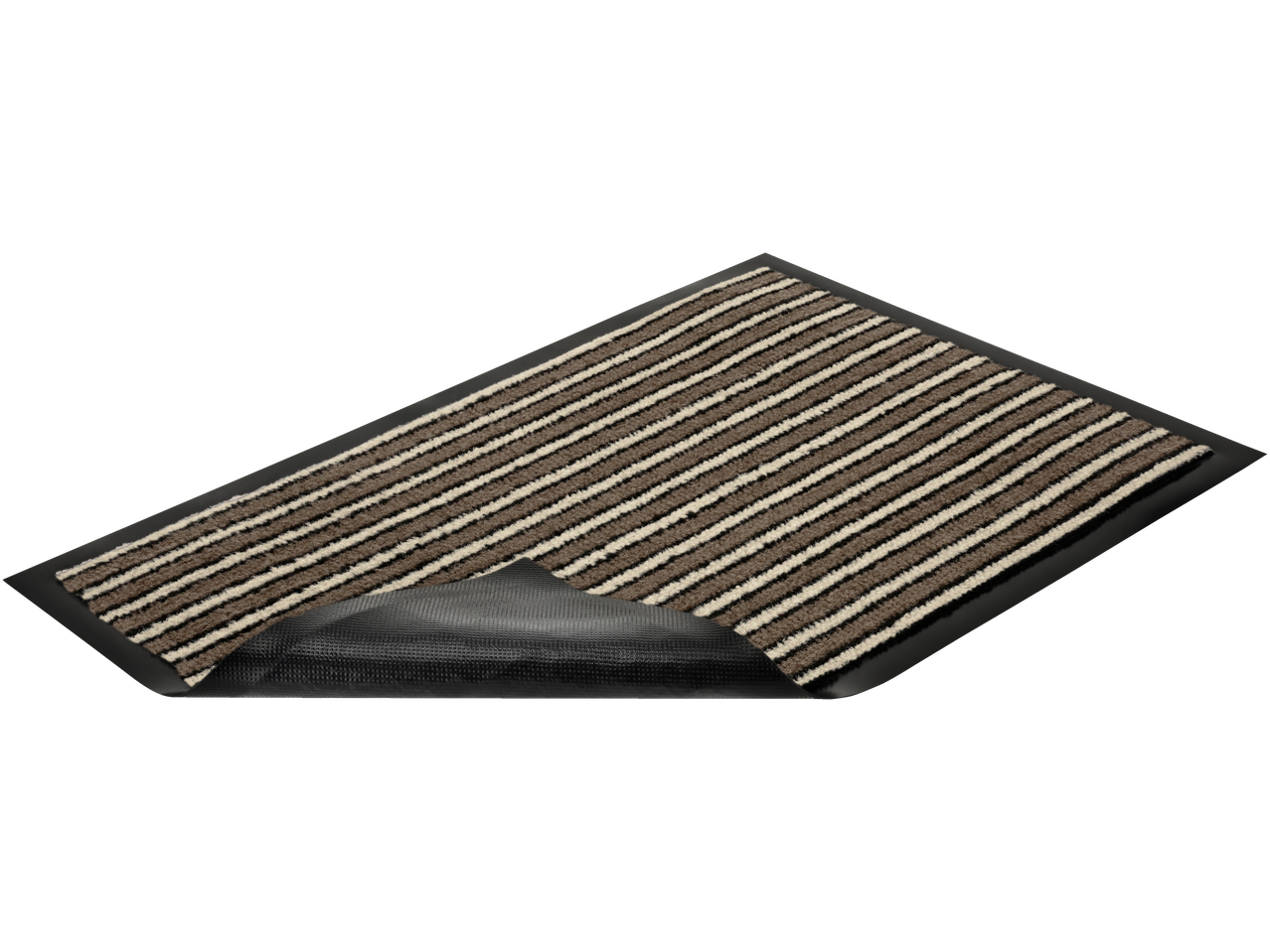 LIVARNO Purvą sugeriantis kilimėlis, rudas ir baltas dryžuotas kilimėlis