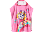 Poncho de bain LUPILU rose pour enfant avec motif de Skye de Pat' Patrouille et arc-en-ciel