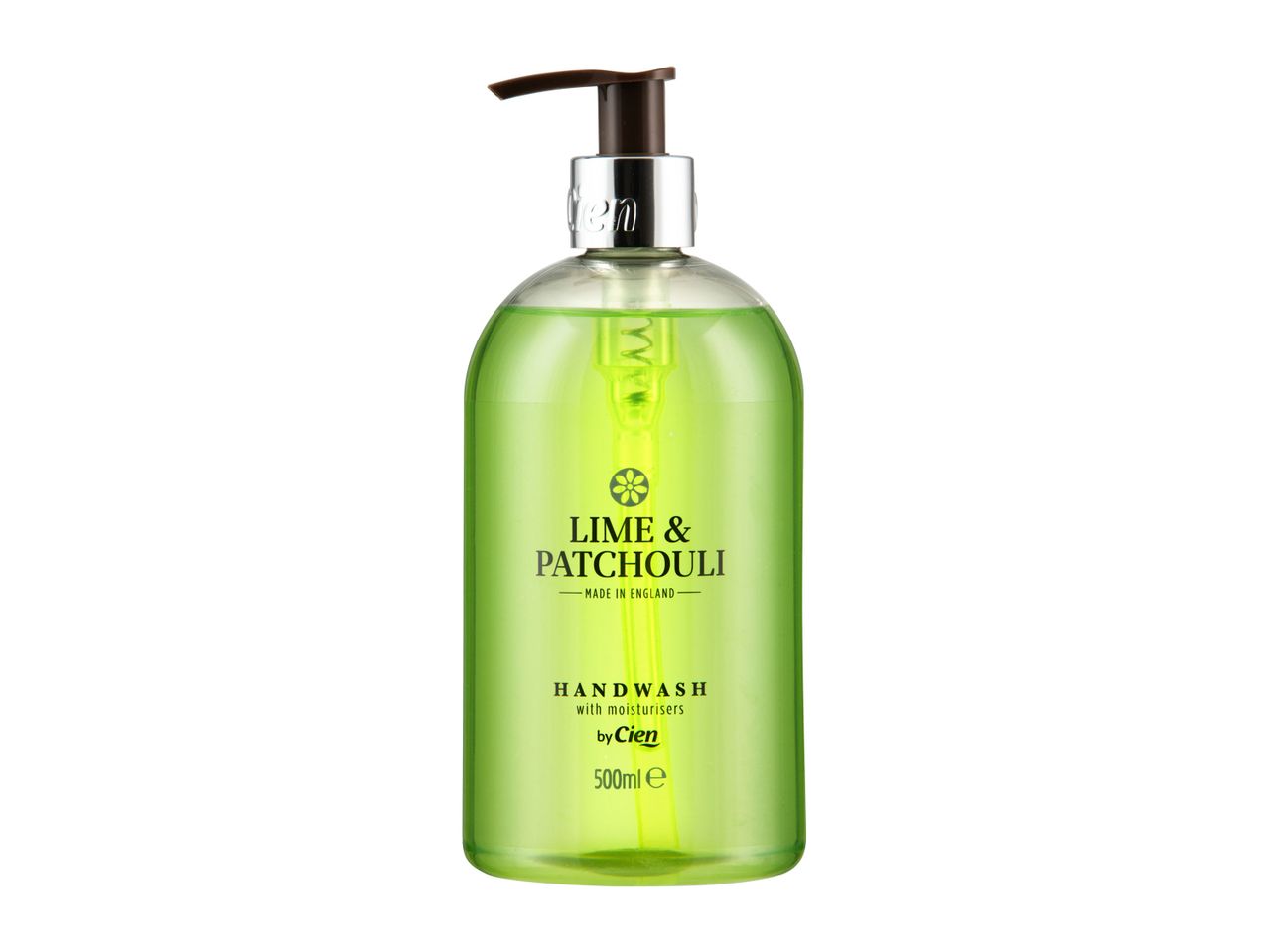 Cien Lime & Patchouli handwash, 500ml.