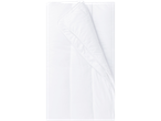Folded white duvet, soft and light.