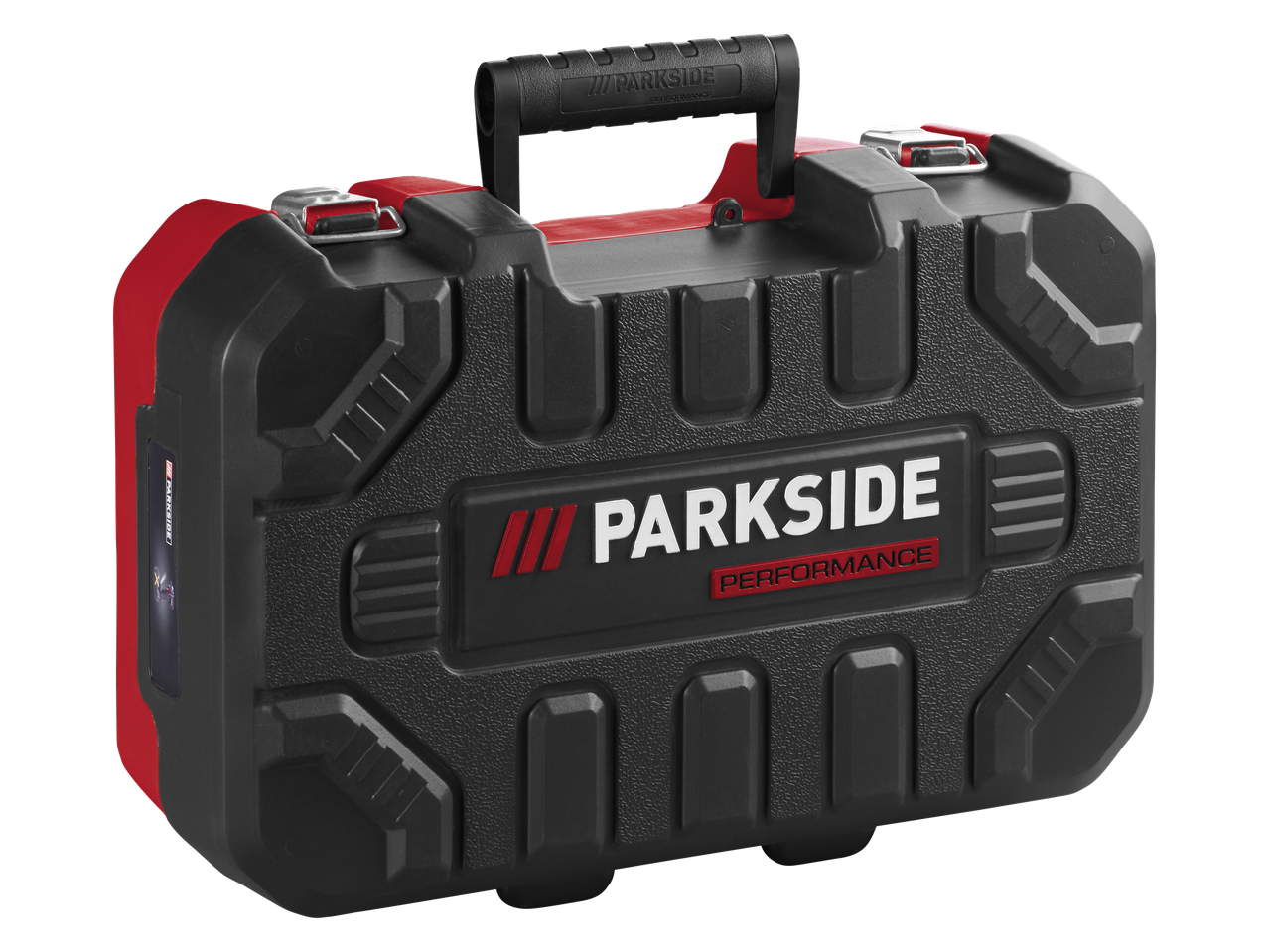 Parkside PERFORMANCE® akulöökkruvikeeraja mustas ja punases kohvris