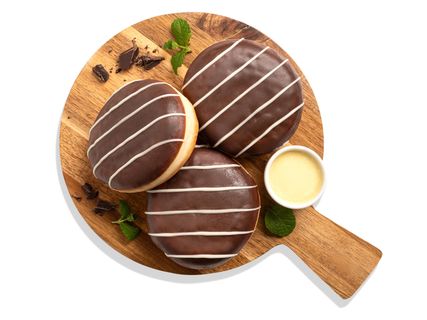 Boston krémmel töltött fánk