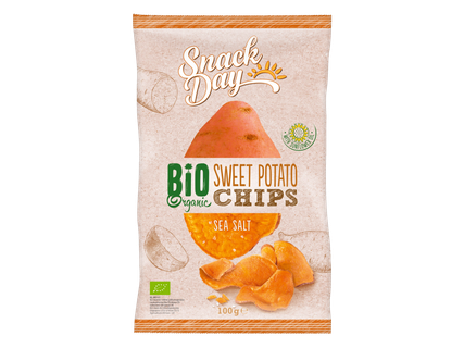 Bio édesburgonyachips