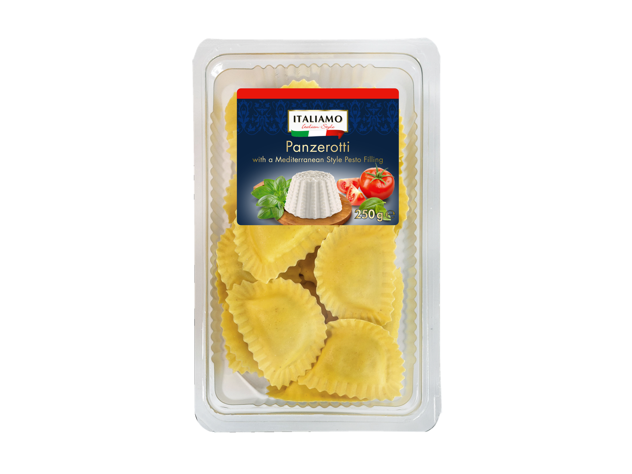 Italiaanse panzerotti met pesto vulling, 250g.
