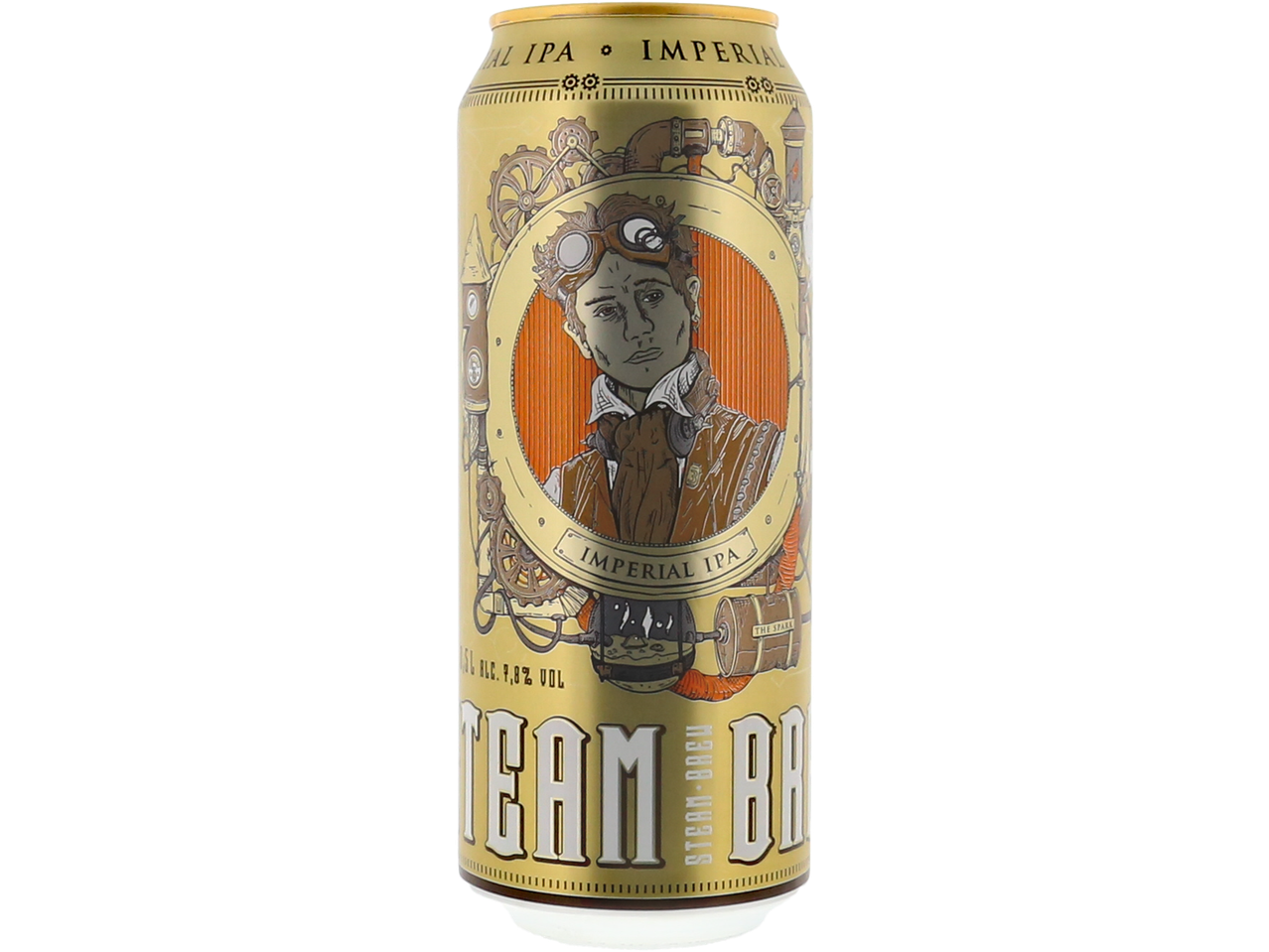 Bière Steam Brew, IPA impériale, style steampunk.