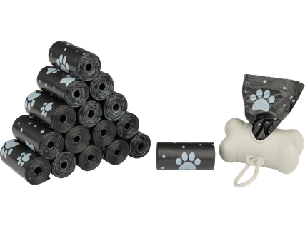 Maišeliai šunų ekskrementams su dėklu