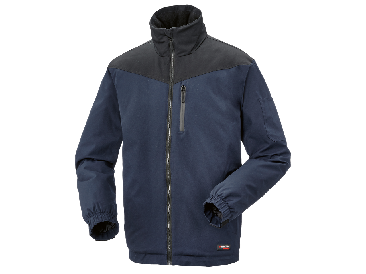 Мъжко работно яке Parkside Performance в тъмносиньо и черно.