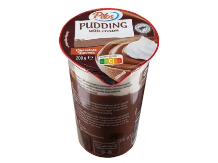 Puding tejszínhabbal