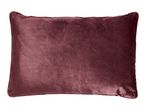 Rectangular burgundy velvet cushion