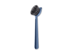 Blaue Spülbürste mit grauen Borsten