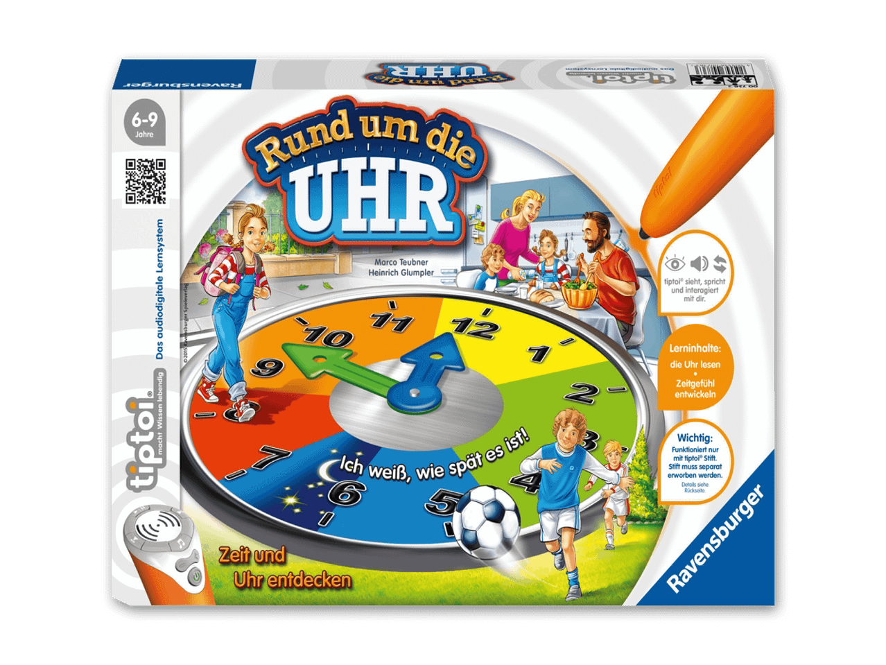 Ravensburger tiptoi Lernspiel 'Rund um die Uhr' für Kinder von 6-9 Jahren