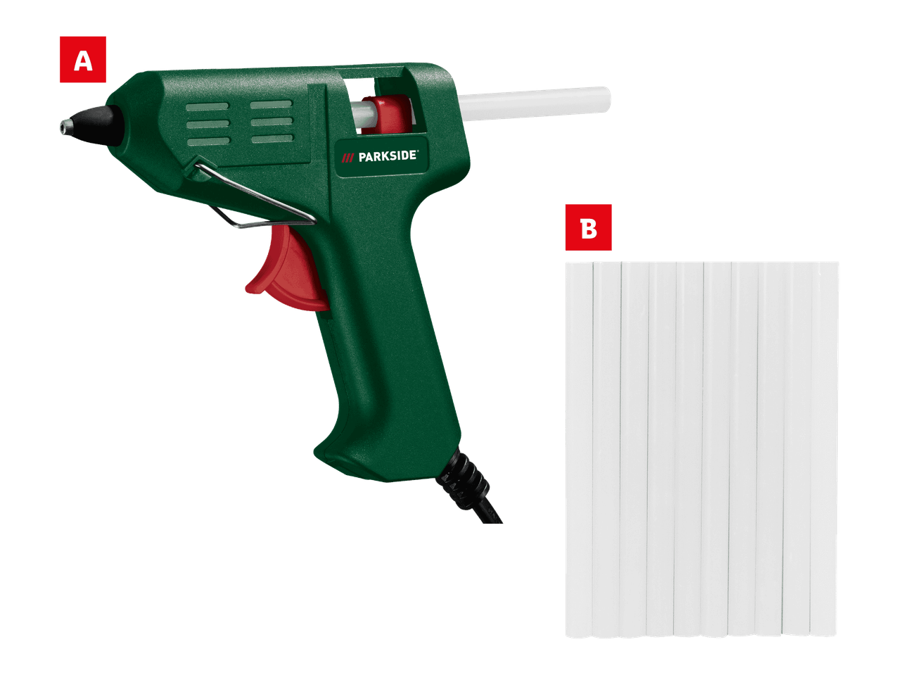 Kuumaliimapistooli tai -puikot