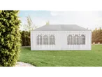 Large white outdoor tent, perfect for events.