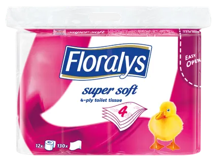 FLORALYS Тоалетна хартия 4-пластова