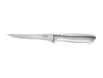 Stainless steel kitchen knife with a textured handle
