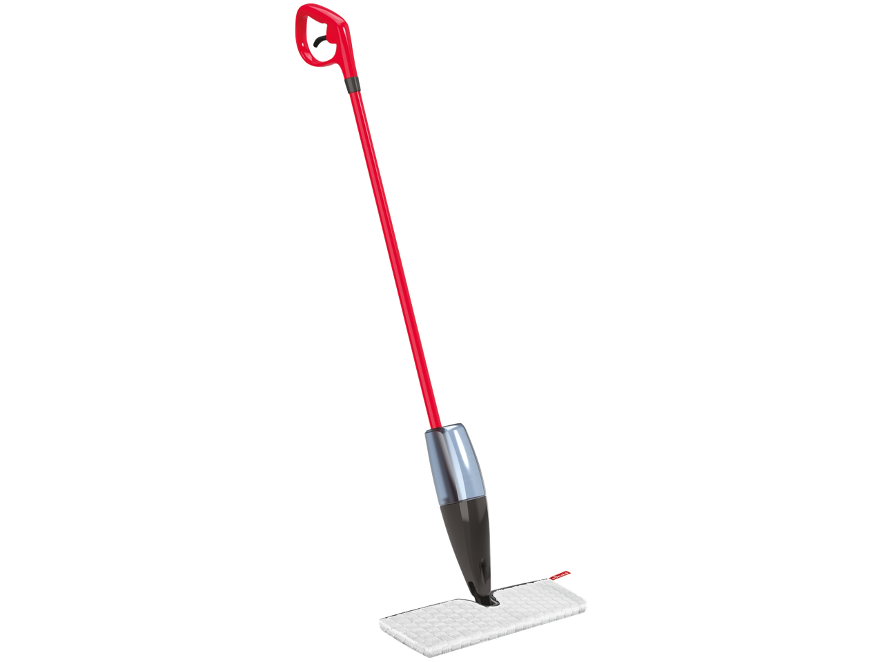 Vileda 1-2 Spray Mop with red handle and white microfiber pad