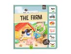 Farm sound book with animals and tractor.